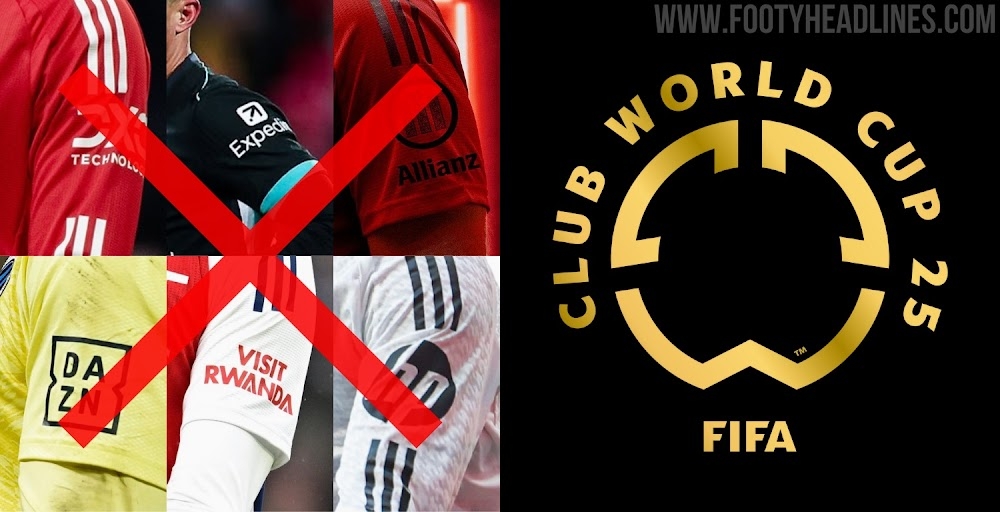 FIFA不允許世俱杯球隊有袖標(biāo)贊助，需貼上世俱杯徽標(biāo)