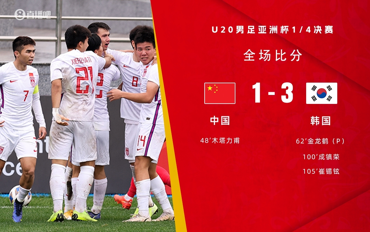 復(fù)仇！U22國足絕殺復(fù)仇韓國，2年前U20亞洲杯加時憾負(fù)無緣世青賽