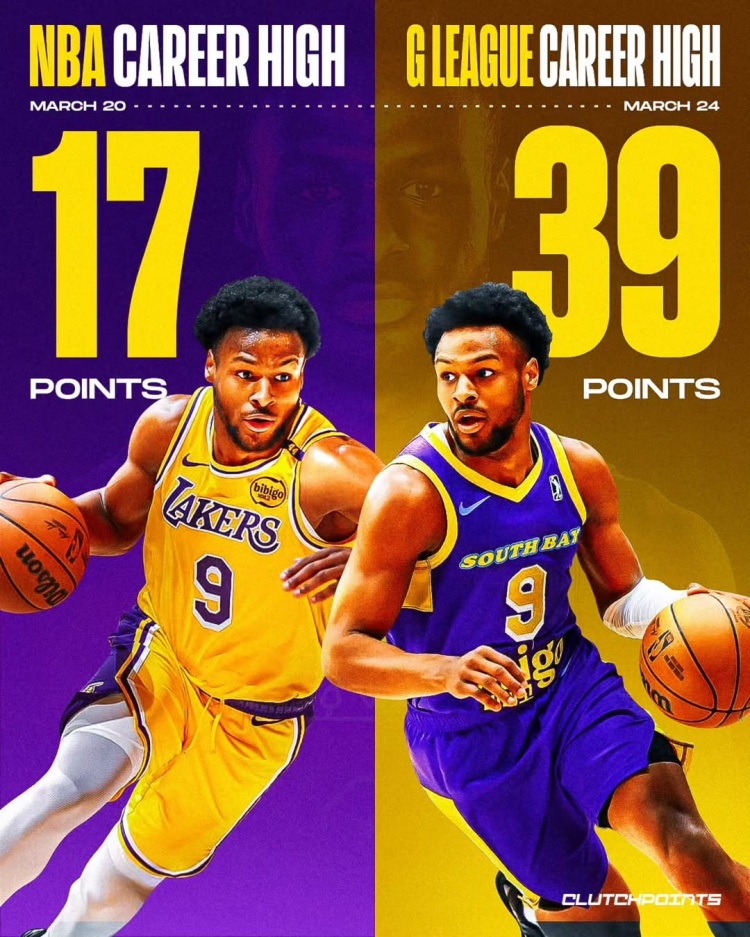 在進步！布朗尼一周內(nèi)先后創(chuàng)下個人NBA和G聯(lián)盟單場得分新紀(jì)錄
