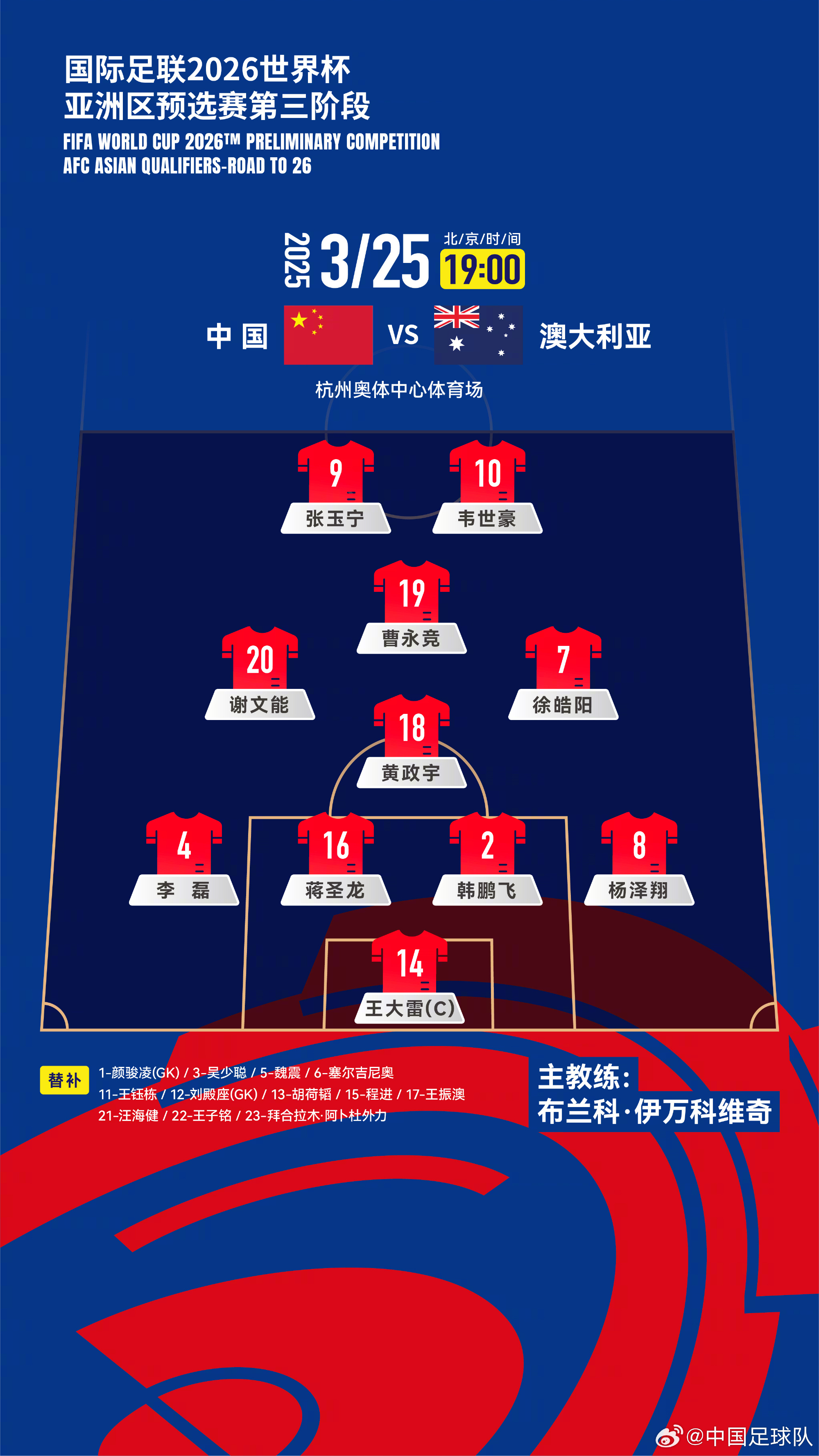 遭伊萬詬病！國足首發(fā)11人聯(lián)賽出場：僅4人鐵主力，楊澤翔0出場