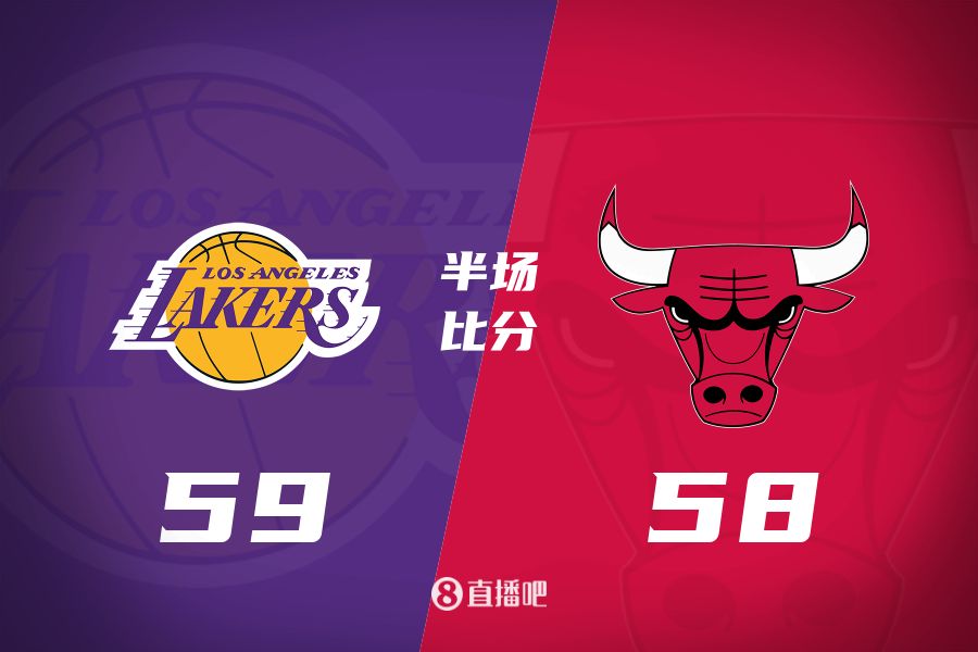 文森特壓哨三分&詹姆斯10+5+7！湖人半場(chǎng)反超公牛1分