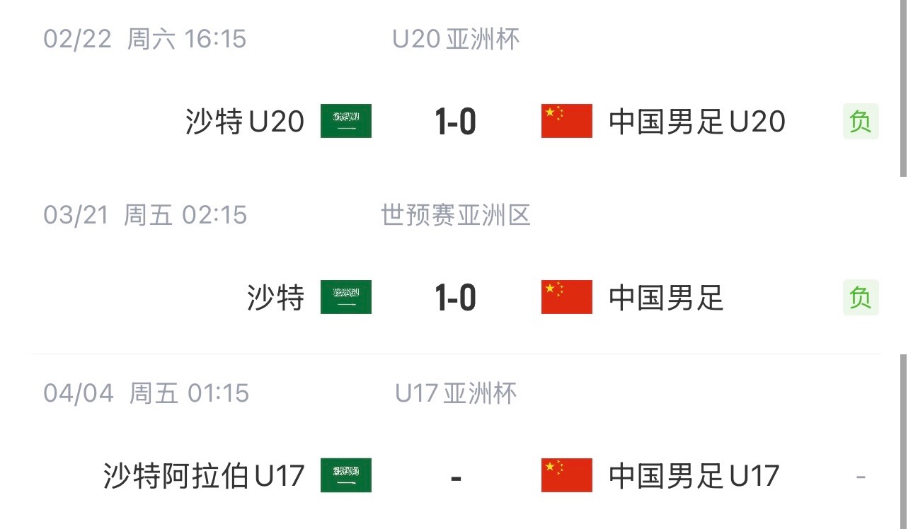 國(guó)字號(hào)三遇沙特！國(guó)少U17亞洲杯首戰(zhàn)對(duì)陣沙特，此前國(guó)足&國(guó)青均負(fù)